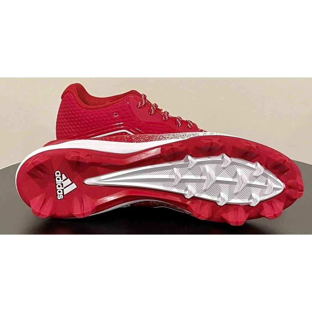 Adidas Icon V Mid Baseball Cleats Men's Size 16 Red‎ & White G28287